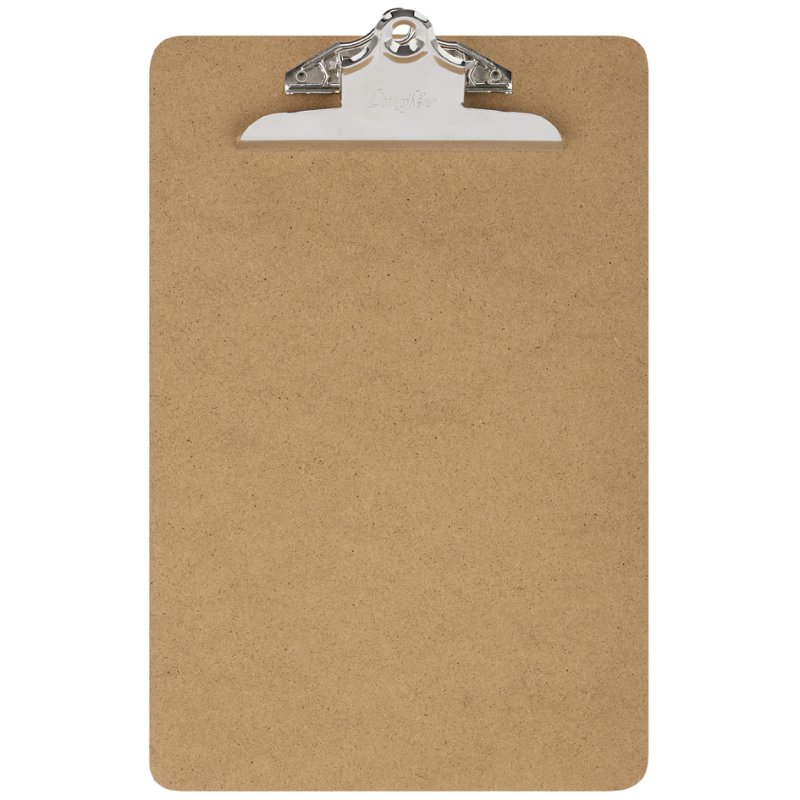 Läufer pince-bloc A4, carton dur marron, pince papillon